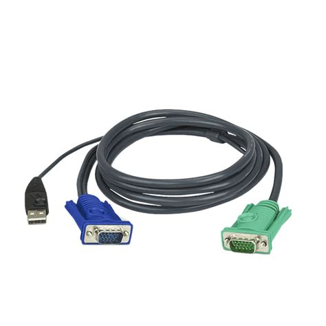 כבל Usb Kvm דגם בעל 3 חיבורים ב 1 Sphd דגם 2l 5203u מבית Aten שלהבת טכנולוגיות בעמ