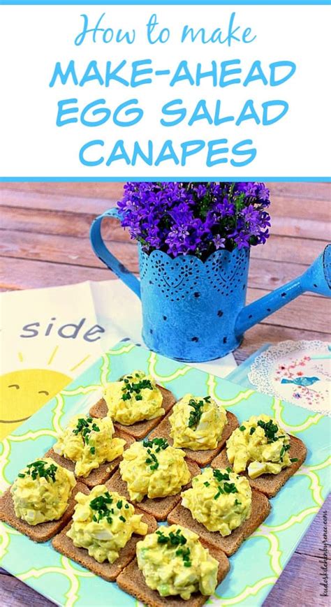 Egg Salad Canapes Recipe Kudos Kitchen By Renee