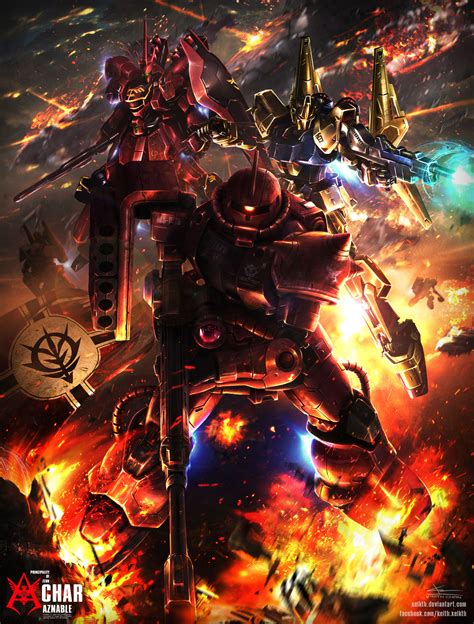Char Aznable Principality Of Zeon Gundam Fan Art Gundam Wallpapers