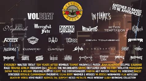 Sweden Rock Announce 2022 Lineup With Guns N Roses Volbeat Accept