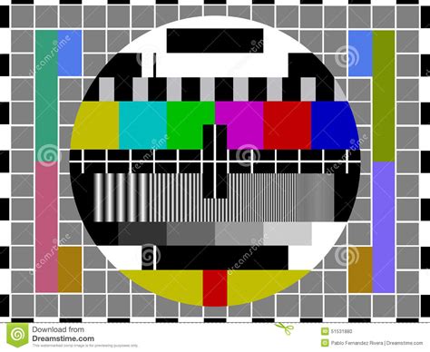 Television Test Pattern Vector Illustration 3937306
