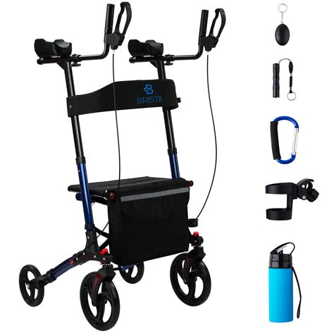 Buy Bristii Upright Walkers For Seniors With Seat And Armrest All