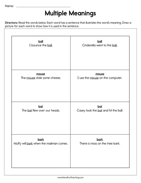 Compound Word Definitions Worksheet 15 Best Images Of Word Definition