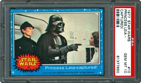 1977 Star Wars Princess Leia Captured Psa Cardfacts®
