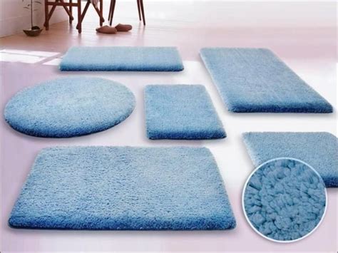 Bath collection 3 pc solid aqua blue bathroom rug set bath mats bath set super soft anti slip soft mats turquoize gray kitchen runner chenille shag area rug non slip backing for kitchen floor bath rugs add color and comfort to your bathroom. 5 piece bathroom rug set #BathroomRugs | Fluffy bathroom ...