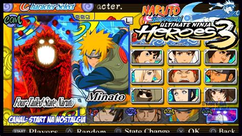 Naruto Shippuden Ultimate Ninja Heroes 3 Lista Todos Personagens