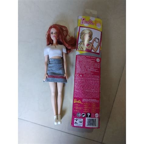 Boneca Barbie Ruiva Original Com Caixa Brinquedo Para Menina Shopee
