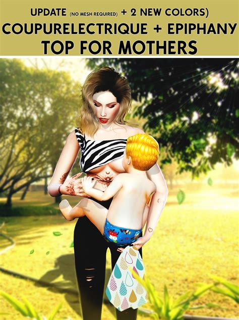 Sims CC S The Best TOP FOR MOTHERS By Coupurelectrique