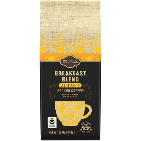 Private Selection Breakfast Blend Light Roast Ground Coffee 12 Oz Vitacost