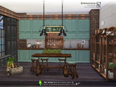 Industrial Kitchen Set Sims 4 City Living Sims 4 Game