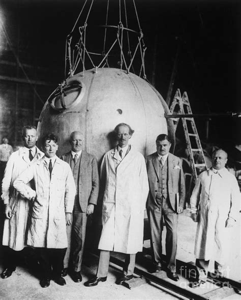 German Scientists In Front Of Balloon By Bettmann