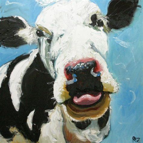 Cow Farm Painting Farm House