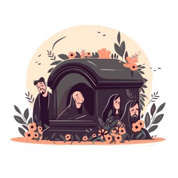 Funeral Clipart Cartoon Of A Funeral Vector Funeral Clipart Cartoon