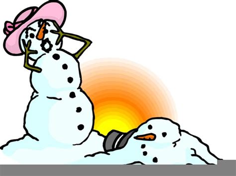 Melting Snowman Clipart Free Images At Vector Clip Art