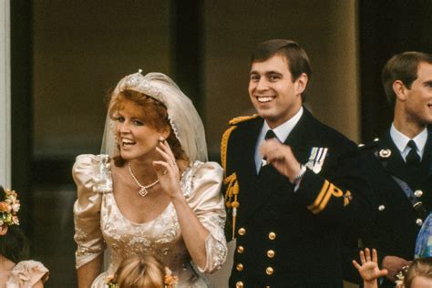 take a look back at prince andrew and sarah ferguson s 1986 wedding