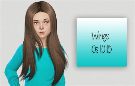 Wings Oe0208 Hair Kids Version At Simiracle • Sims 4 342