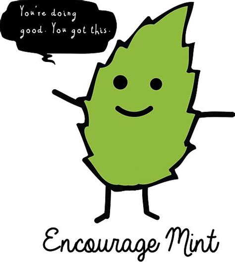 Encourage Mint Posters By Canossagraphics Redbubble