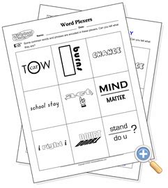 What kind of spell is flipendo? Word Plexer Puzzle - WorksheetWorks.com Create Rebus ...