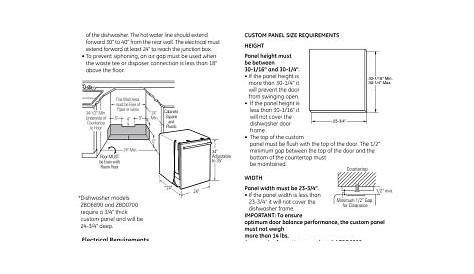 GE Monogram Dishwasher ZBd0700NII User manual | Manualzz