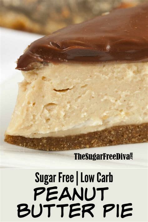 This is a delectable dessert for those of you who are on any of the low carb diets out there. Sugar Free Peanut Butter Pie #sugarfree #dessert #pie # ...