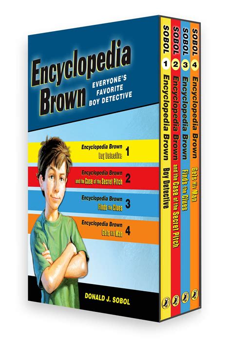 Encyclopedia Brown Encyclopedia Brown Box Set 4 Books Paperback