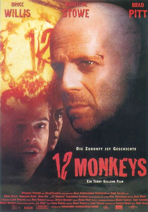 Brat pitt won his first acting oscar. 12 monos (Doce monos) (Twelve Monkeys (12 Monkeys)) (1995)