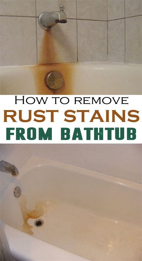 Apply a borax and lemon juice paste to the stains. How to remove rust stains from bathtub | Stains, A natural ...
