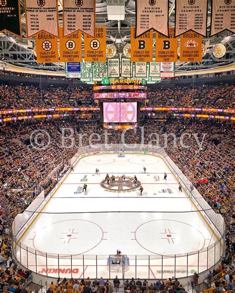Boston Bruins Faceoff At Td Garden Perfect View Of Boston Etsy