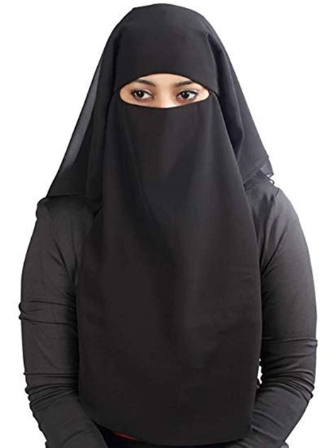 Layer Niqab Abaya Jilbab Khimar Burqa Head Scarf Face Cover Etsy Uk