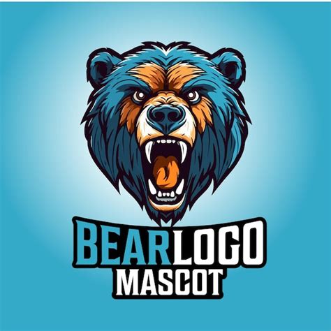 Premium Vector Bear Mascot Logo Design Bear Vector Illustration