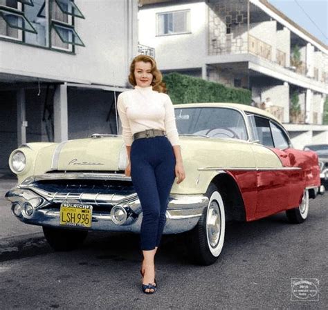 Pontiac Star Chief Pin Up Car 1950s Girls Rockabilly Girl Ladies