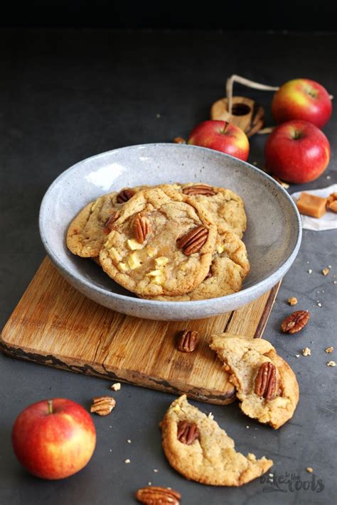 Caramel Apple Pecan Cookies Bake To The Roots