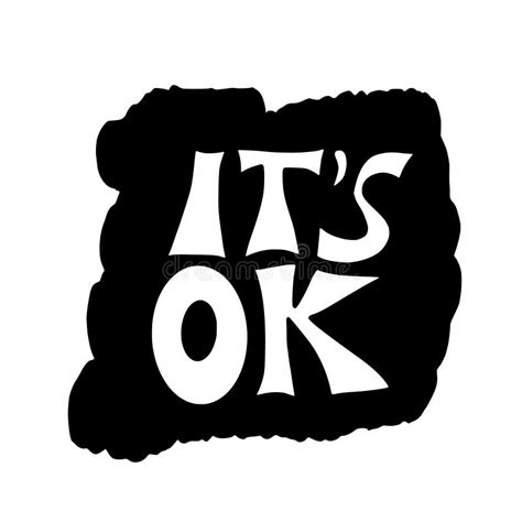 Its Ok To Feel All The Feels Quote Vector Stock Vector Illustration