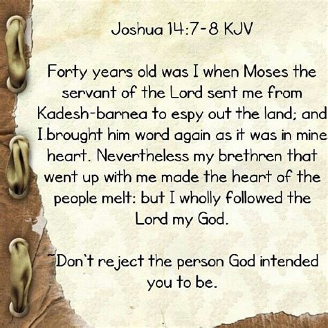 Joshua 147 8 Joshua Kjv Words