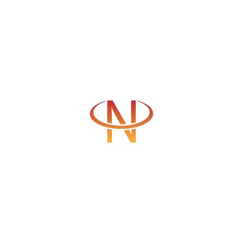 Hình ảnh Hình Minh Họa Logo Hình Tròn Có Chữ N Và Một Biểu Tượng ở Giữa