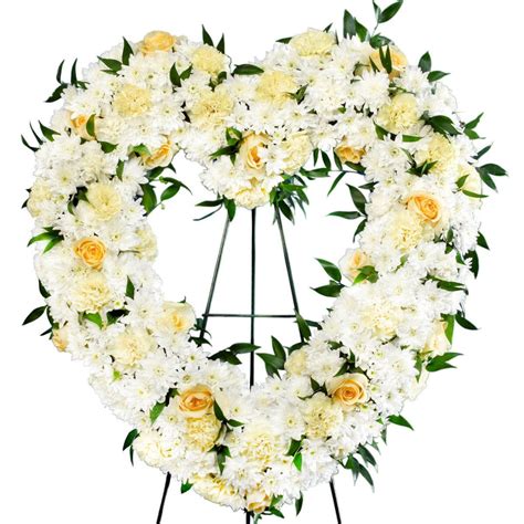 In Memoriam Heart Ar2240 Funeral Flowers Hybrid Tea Roses Funeral