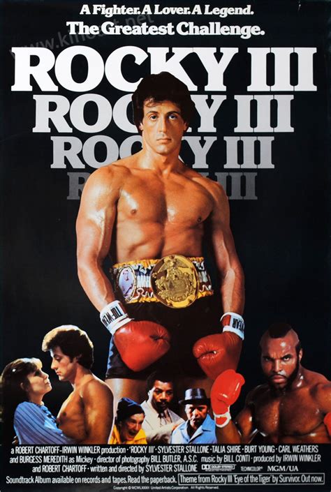 Rocky Iii British 1sheet Poster 27x40 In From 1982