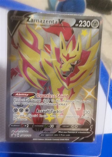 Pok Mon Tcg Zamazenta V Shiny Swsh Black Star Promos Swsh Holo