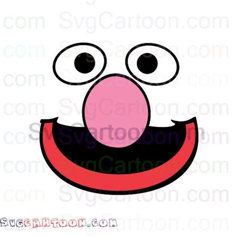 Grover Face Sesame Street Svg Dxf Eps Pdf Png Sesame Street Poster