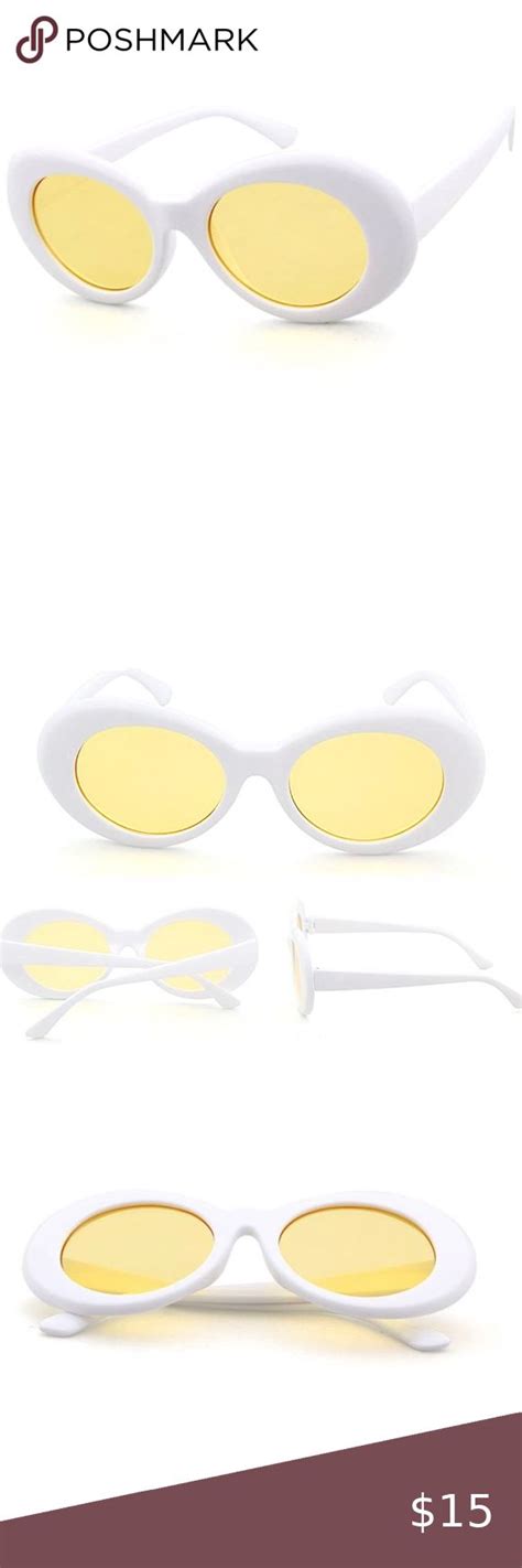 Yellow Kurt Cobain 90s Clout Gogglesunglasses Nwt Goggle Sunglasses