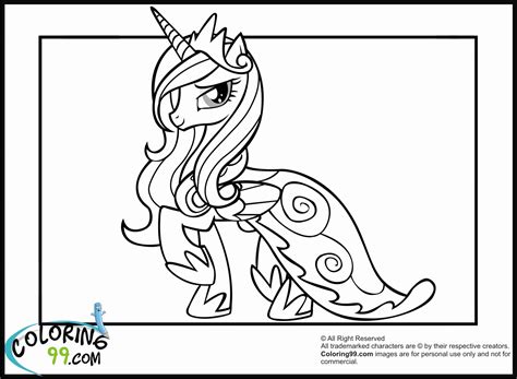 Coloring pages of princess celestia from my little pony. My Little Pony Coloring Pages Princess Cadence Wedding ...