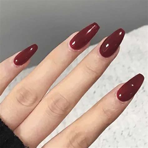 Stunning Red Short Coffin Acrylic Nails Get Ready To Flaunt Your Style