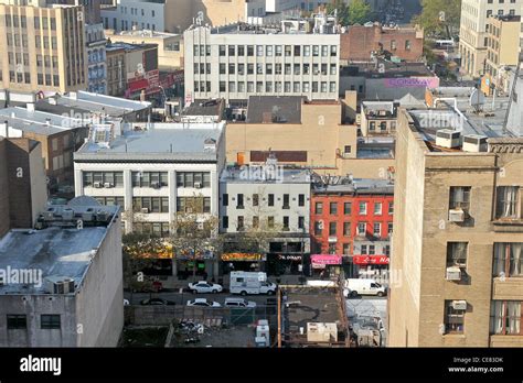 Downtown Brooklyn New York City Seen From Above Stock Photo Alamy