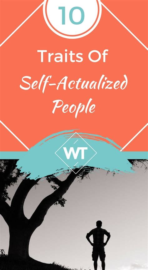 10 Traits Of Self Actualized People Selfactualizationactivities