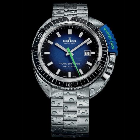 Edox Hydro Sub Diver Automatic Limited Edition 133515 80301 3nbu Nbu