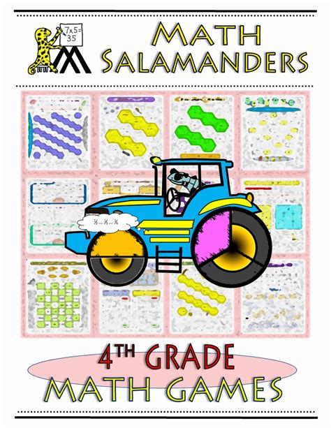 4th Grade Math Games Booklet