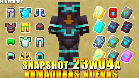 👉 Nuevas Armaduras En Minecraft 😱👈 Minecraft 120 Snapshot 23w04a