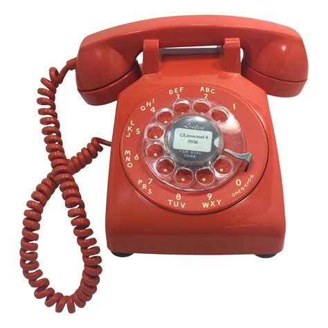 Vintage Stromberg Carlson Orange Rotary Dial Phone Rotary Dial Phone