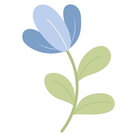 Free Beautiful Blue Flower Sticker 20372220 Png With Transparent