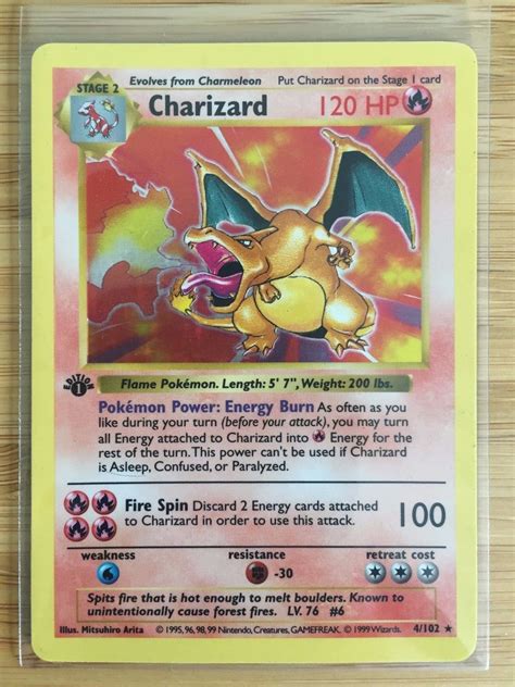 Jump to navigationjump to search. Pokemon Images: Pokemon Charizard Card 1st Edition